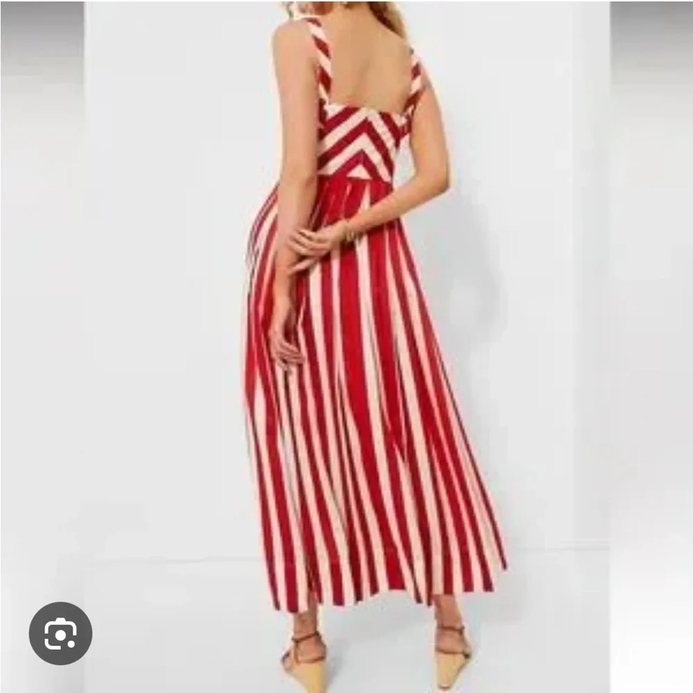 Tuckernuck Red and White Chevron Dress - Picture 3 of 7